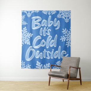 Tapete De Parede Bebê É Frio Fora de Icy Retro Congelado