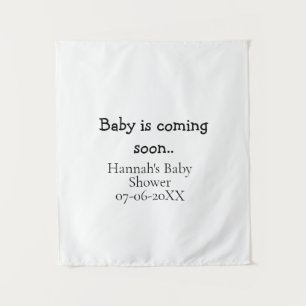 Tapete De Parede Bebê está chegando em breve nome da festa de baby