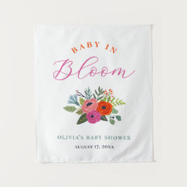 Tapete De Parede Bebê no Bloom Bright Floral Chá de fraldas Bem-vin