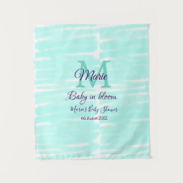 Tapete De Parede Bebê verde pastel em floração, chá de bebê de mono