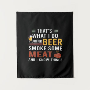 Tapete De Parede Bebedor de Cerveja Eu Bebo Cerveja Fumo Alguma Car