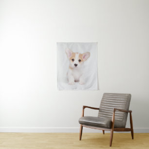 Tapete De Parede Bebês Mais Pobres Corgi Branco