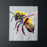 Tapete De Parede Bee pop art<br><div class="desc">Abelhas desenhadas usando estilo artístico WPAP,  pop art</div>