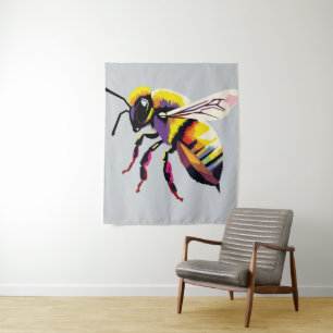 Tapete De Parede Bee pop art