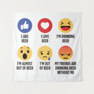 Tapete De Parede Beer Emojis