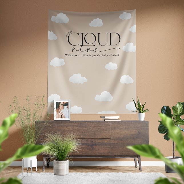 Tapete De Parede Beige natural cloud nove chá moderna na moda (Criador carregado)