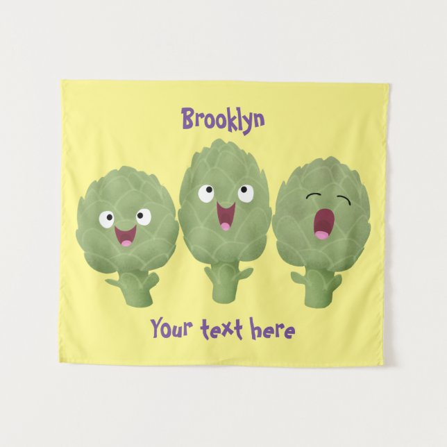 Tapete De Parede Bela canção de alcachofras (Frente (Horizontal))