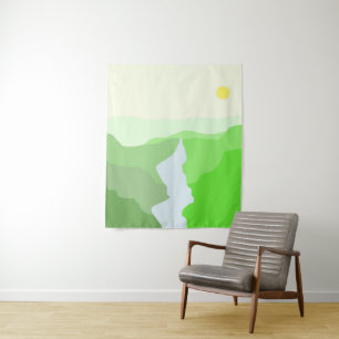 Tapete De Parede bela pintura paisagística