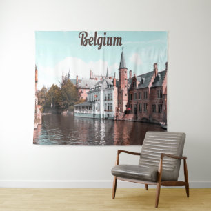 Tapete De Parede Bélgica Canal de Bruxelas