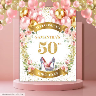 Tapete De Parede Belo 50.º Aniversário, Boho - Plano de Evento Flor