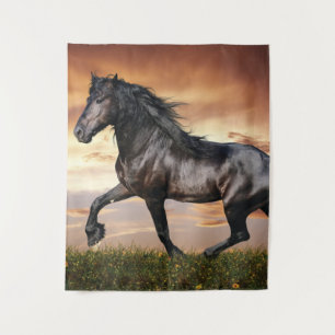 Tapete De Parede Belo Cavalo Negro