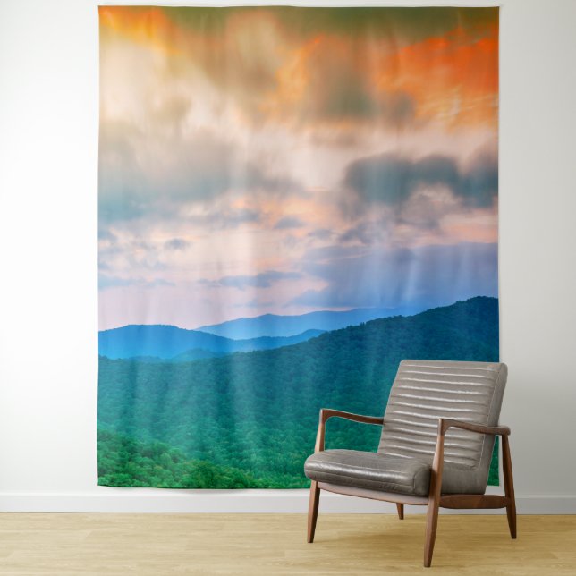 Tapete De Parede Belo céu, nuvens vermelhas (In Situ)