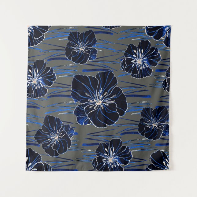 Tapete De Parede Belo padrão sem costura com aquarela estilizada (Frente)