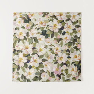 Tapete De Parede Belo primavera floral com galhos de árvores florid