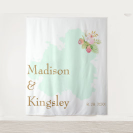 Tapete De Parede Belo Verde limão 💚 Casamento Elegante Boho