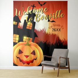 Tapete De Parede Bem-vindo ao Booville Halloween | Cenário do Event