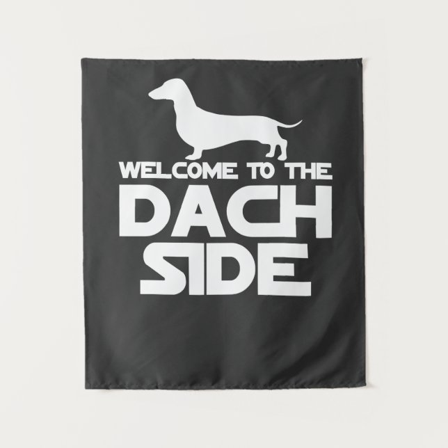 Tapete De Parede Bem-vindo ao Lado do Dachshund (Frente)