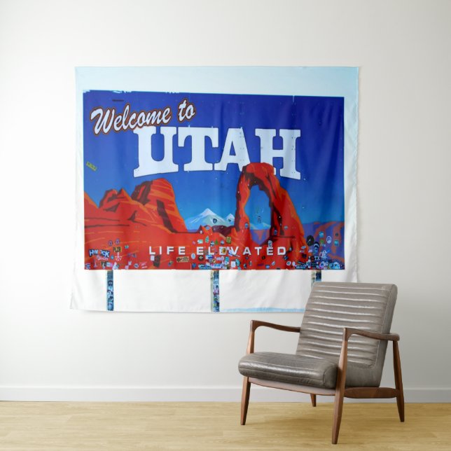 Tapete De Parede Bem-vindo ao Sinal de Utah (In Situ (Horizontal))