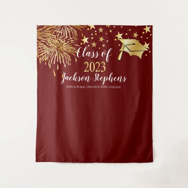 Tapete De Parede Bengala Capelo de Formatura - Turma de 2023 (Frente)