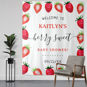 Tapete De Parede Berry Sweet Strawberry Chá de fraldas Welcome