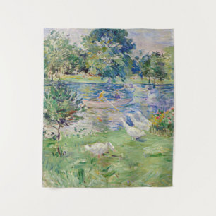 Tapete De Parede Berthe Morisot - Menina num Barco com Gansos