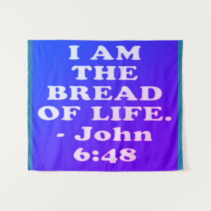 Tapete De Parede Bíblia verso de John 6:48.