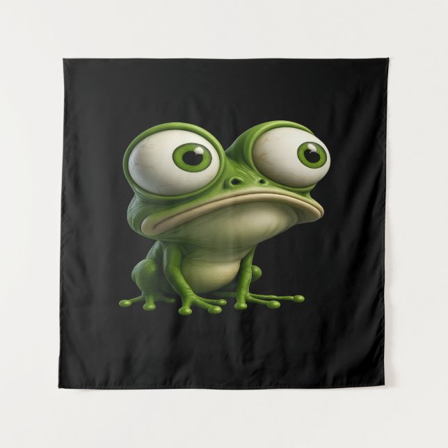 Tapete De Parede Big-Eyed Cartoon Frog (Frente)