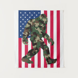 Tapete De Parede Bigfoot Sasquatch Camuflagem