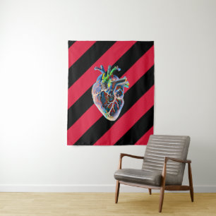 Tapete De Parede Biologia da Anatomia Humana Heart Abstrato Art Ori
