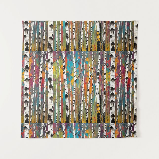 Tapete De Parede Birch Woods Thunder_Cove (Frente (Horizontal))