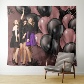 Tapete De Parede Birthday Balloons Gothic Party Backdrop