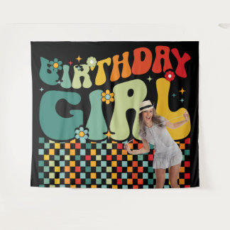 Tapete De Parede Birthday Girl 90s Star Shot Backdrop