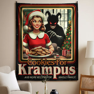 Tapete De Parede Biscoito Para O Krampus Feliz Natal Krampus Horror