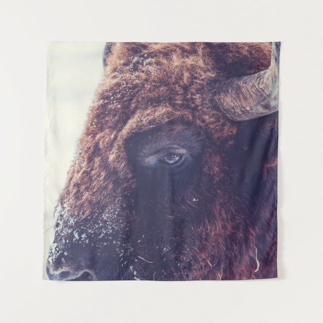 TAPETE DE PAREDE BISON IN THE WINTER (Frente)