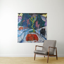 Tapete De Parede Bison no inverno | Franz Marc |