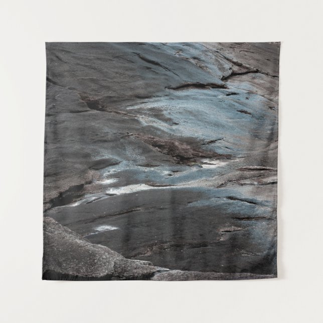 Tapete De Parede Black and gray abstract painting (Frente)