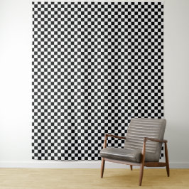 Tapete De Parede Black and white checkerboard pattern 