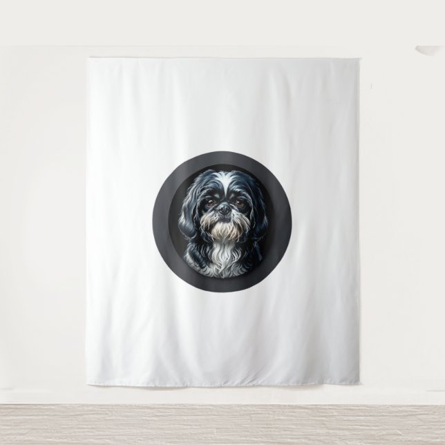 Tapete De Parede black shih tzu (Frente)