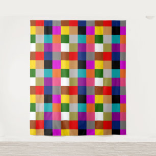 Tapete De Parede Blocos de Cores Negritas Multicoloridos Design