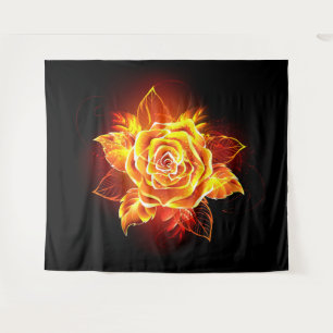 Tapete De Parede Blooming Fire Rosa