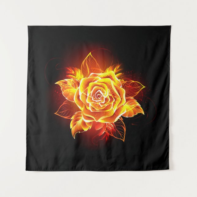 Tapete De Parede Blooming Fire Rosa (Frente)