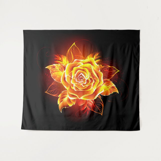 Tapete De Parede Blooming Fire Rosa (Frente (Horizontal))