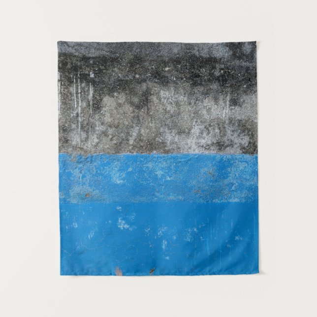 Tapete De Parede Blue and white abstract painting (Frente)