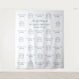 Tapete De Parede Blue French Vintage Victorian Backdrop banner
