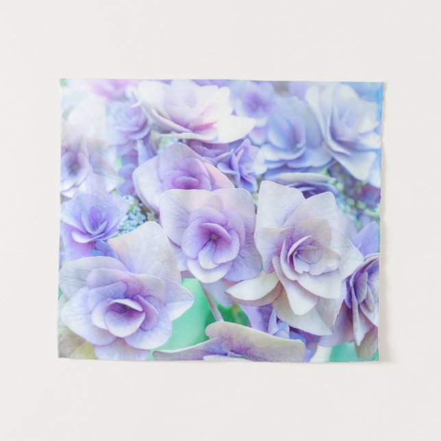 Tapete De Parede Blue hydrangea flowerss (Frente (Horizontal))