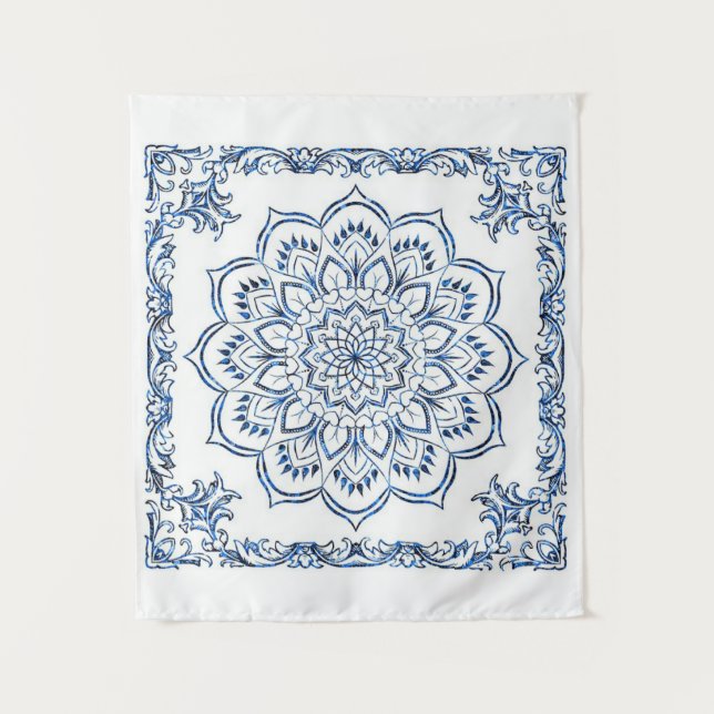 Tapete de parede | Blue Mandela | Desdecorações em (Frente)