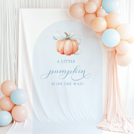 Tapete De Parede Blue Pumpkin Baby Shower Arch Backdrop Tapestry