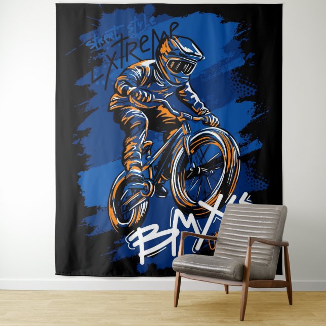 Tapete De Parede Bmx Bicycle Urban Graffiti streetwear  (In Situ)