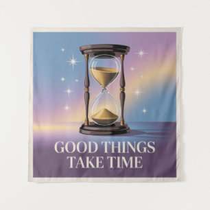 Tapete De Parede Boas Coisas Levam Tempo