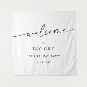 Tapete De Parede Boas-vindas de aniversário minimalista KAIA